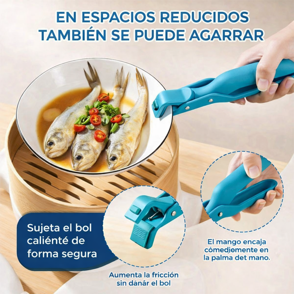 pinza de agarre para cocinar